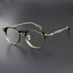 Dune Vintage Acetate Glasses Frame Round Frames Southood Green Tea 