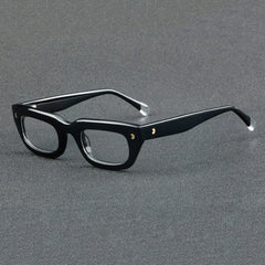 Eaman Vintage Acetate Glasses Frame Geometric Frames Southood Black 