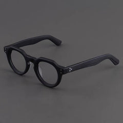 Ebrill Vintage Acetate Glasses Frame Oval Frames Southood Matte Black 