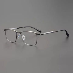Eduardo Retro Titanium Ultra-Light Glasses Frame Rectangle Frames Southood Gun 