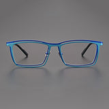 Edwy Square Titanium Glasses Frame Rectangle Frames Southood 