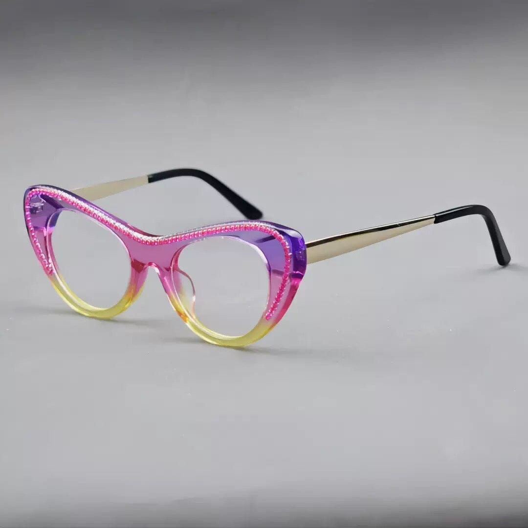 Elina Retro Cat Eye Glasses Frame Cat Eye Frames Southood Multicolor 