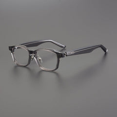 Eljin Vintage Acetate Eyeglasses Frame Rectangle Frames Southood Gray 