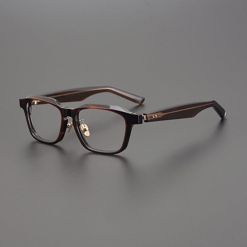 Eljin Vintage Acetate Eyeglasses Frame Rectangle Frames Southood Leopard 