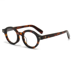 Elvin Round Retro Acetate Glasses Frame Round Frames Southood Tortoise 