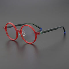 Eorl Acetate Glasses Frame Round Frames Southood Red 