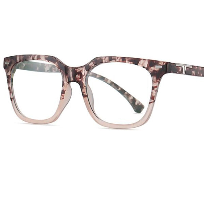 Eudora Square Glasses Frame Rectangle Frames Southood C56 douhua pink 