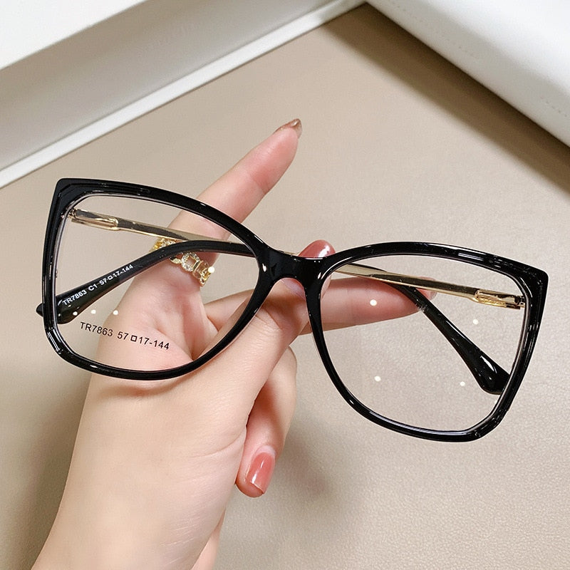Evangeline Oversized Gradient Glasses Frame – Southood