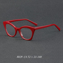 Fabia Vintage Cat Eye Acetate Glasses Frame Cat Eye Frames Southood C4Red 