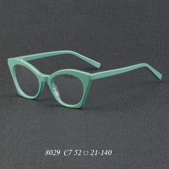 Fabia Vintage Cat Eye Acetate Glasses Frame Cat Eye Frames Southood C7PinkGreen 