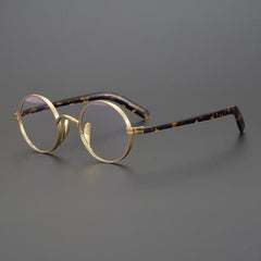 Farid Handmade Round Glasses Frame Round Frames Southood Gold 
