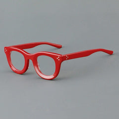 Farran Retro Acetate Glasses Frame Cat Eye Frames Southood Red 