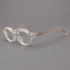 Felton Vintage Acetate Glasses Frame Geometric Frames Southood Matte Yellow 
