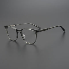 Felton Vintage Acetate Glasses Frame Rectangle Frames Southood Gray Stripes 
