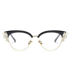 Fiona Cat Eye Glasses Frame Browline Frames Southood 