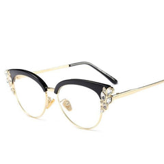 Fiona Cat Eye Glasses Frame Browline Frames Southood 