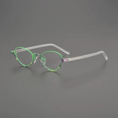 Flora Ultralight Titanium Glasses Frame Cat Eye Frames Southood Green 