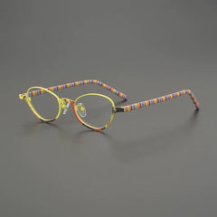 Flora Ultralight Titanium Glasses Frame Cat Eye Frames Southood Yellow 