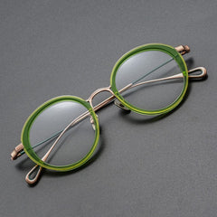 Flynn Acetate Titanium Glasses Frame Oval Frames Southood 