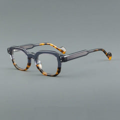 Ford Vintage Rectangle Acetate Glasses Frame Rectangle Frames Southood Grey Leopard 