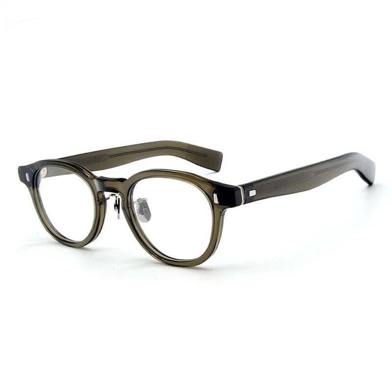 Foster Round Acetate Glasses Frame Round Frames Southood Oliver Green 