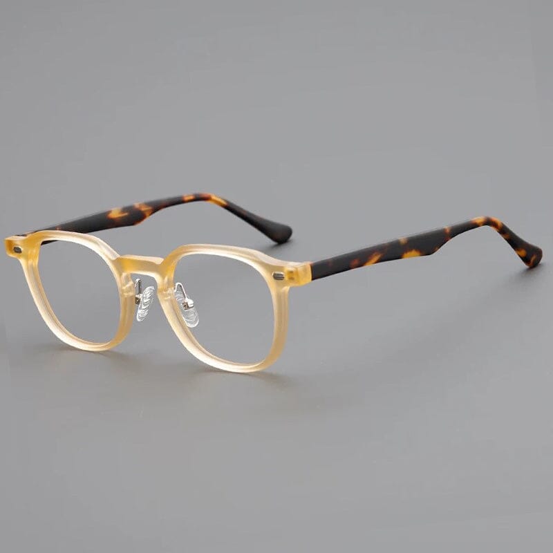 Fowler TR90 Vintage Eyeglass Frame Rectangle Frames Southood Tea Leopard 