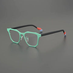 Fran Designer Titanium Glasses Frame Cat Eye Frames Southood Green 