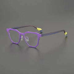 Fran Designer Titanium Glasses Frame Cat Eye Frames Southood Purple 