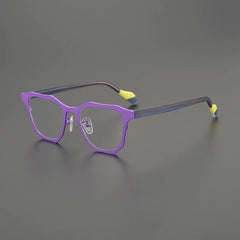 Fran Designer Titanium Glasses Frame Cat Eye Frames Southood Purple 
