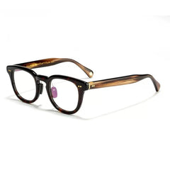 Frank Vintage Acetate Eyeglasses Frame Round Frames Southood Leopard 