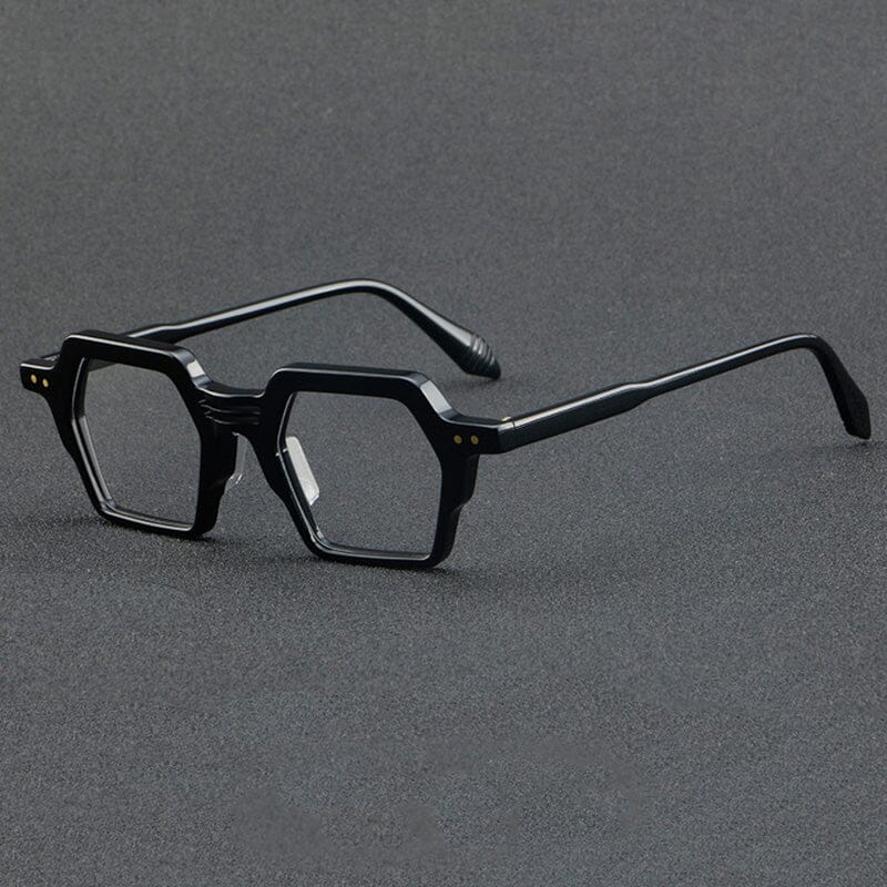 Frayn Vintage Acetate Glasses Frame Geometric Frames Southood C1 Black 
