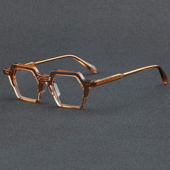 Frayn Vintage Acetate Glasses Frame Geometric Frames Southood C4 Tea 