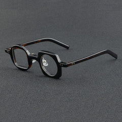 Fred Retro Acetate Personality Glasses Frame Geometric Frames Southood Leopard 