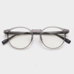 Freda Retro Round Wood Grain Leg Glasses Frame Round Frames Southood 