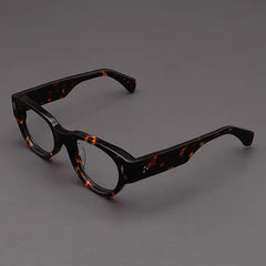 Fylmer Retro Acetate Glasses Frame Oval Frames Southood Leopard 
