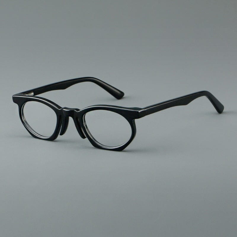 Gabrio Oval Vintage Eyeglass Frame Oval Frames Southood Black 