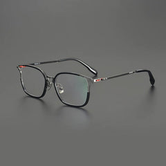 Gai Retro Titanium Eyeglasses Frame Round Frames Southood Black Gun 