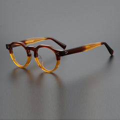 Garey Vintage Acetate Glasses Frame Round Frames Southood Tea Yellow 