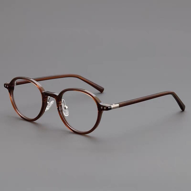 Garfia TR90 Vintage Eyeglass Frame Oval Frames Southood Clear Tea 