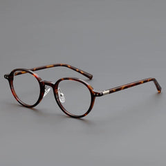 Garfia TR90 Vintage Eyeglass Frame Oval Frames Southood Leopard 