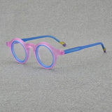 Garth Round Acetate Glasses Frame Round Frames Southood Pink 