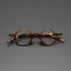 Gary Retro Asymmetric Acetate Frame Round Frames Southood Tea 