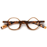 Gary Retro Asymmetric Acetate Frame Round Frames Southood Tea 