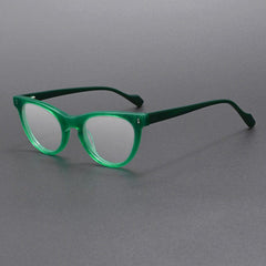 Gauff Vintage Acetate Glasses Frames Cat Eye Frames Southood Green 
