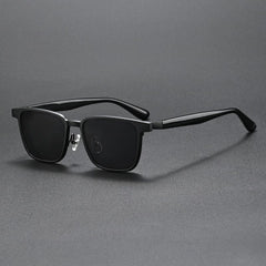 Gavi Acetate Alloy Glasses Frame With Magnetic Sunglasses Clips Rectangle Frames Southood 