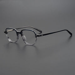 Geary Vintage Acetate Glasses Frame Rectangle Frames Southood Gray Stripes 