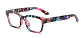 George Square Glasses Frame Rectangle Frames Southood flower clear 