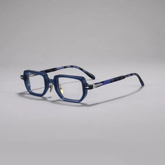 Gibbon Retro Rectangle Glasses Frame Rectangle Frames Southood Blue 