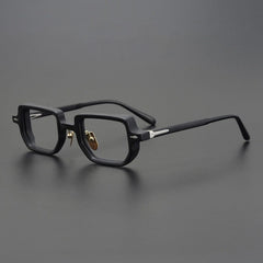 Gibbon Retro Rectangle Glasses Frame Rectangle Frames Southood Matte Black 