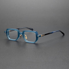 Gibbon Retro Rectangle Glasses Frame Rectangle Frames Southood New Blue 